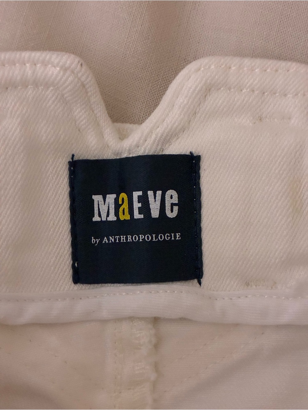 Maeve | Anthropologie LIKE NEW Cropped high rise wide leg cuffed jeans size 29 - Picture 3 of 15